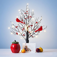 Avirosa™ | LED-Baum mit Roten Vögeln