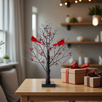 Avirosa™ | LED-Baum mit Roten Vögeln